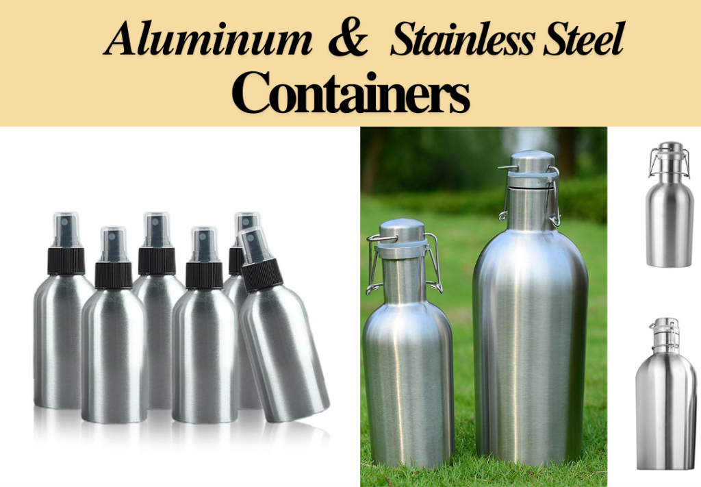 Aluminum and Stainless Steel Containers